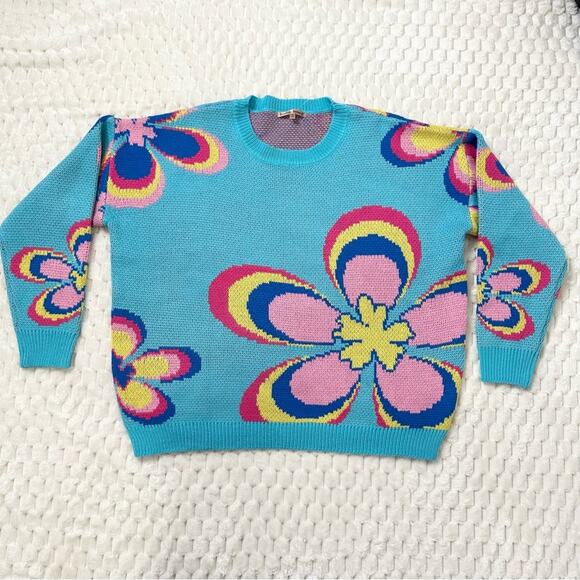 NWOT Bailey Rose Floral Oversized Sweater Size XS - Picture 3 of 7